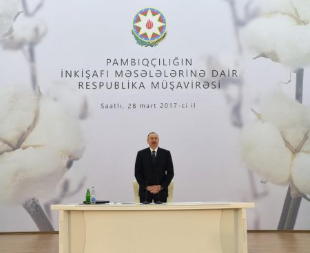 Prezident İlham Əliyev: "2016-cı il pambıqçılığın inkişafında dönüş ili olub"