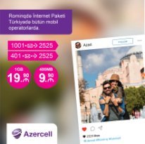 "Azercell Telekom" MMC öz abunəçilərini rominq xidmətləri sahəsində sevindirməyə davam edir
