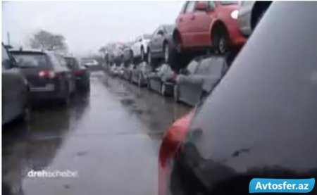 Almaniyada dizel avtomobillərin "ölüxanası" - VİDEO