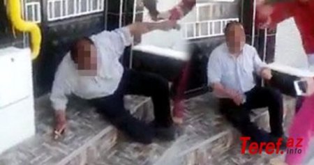 Qız uşağına qarşı cinsi xarakterli hərəkətlər edən kişi qadınların hücumuna məruz qalıb-Video