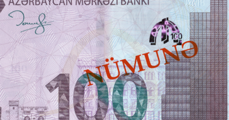 Yenilənmiş 100 manat bu tarixdə tədavülə buraxılacaq