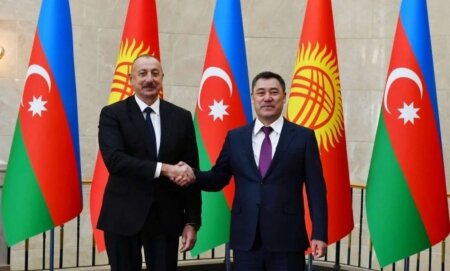 İlham Əliyev “Manas”, Qırğızıstan Prezidenti isə “Heydər Əliyev” ordeni ilə təltif edildi