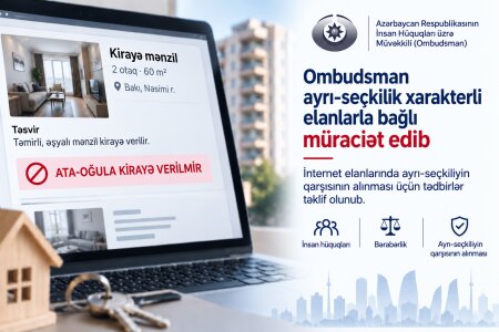 Ombudsman ayrı-seçkilik xarakterli elanlarla bağlı müraciət edib