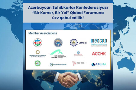 Azərbaycan Sahibkarlar Konfederasiyası “Bir Kəmər, Bir Yol” Qlobal Forumuna üzv qəbul edilib
