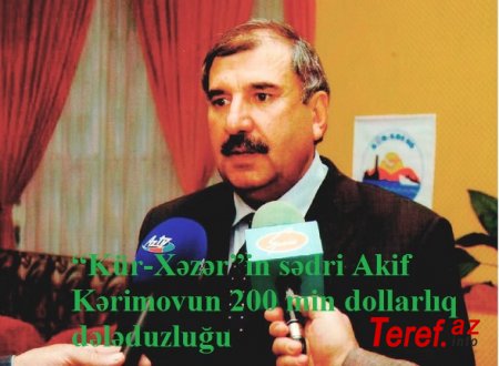 "Kür-Xəzər"in sədrinə qarşı iddia - Akif Rəhimov 200 min dollarlıq dələduzluq edib?