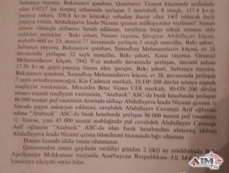 “BÖYÜK VARİDATA MALİK BU AİLƏ…” – SABİQ GÖMRÜK RƏİSİNİN KÜRƏKƏNİNDƏN PREZİDENTƏ ŞOK MÜRACİƏT + FOTOLAR -