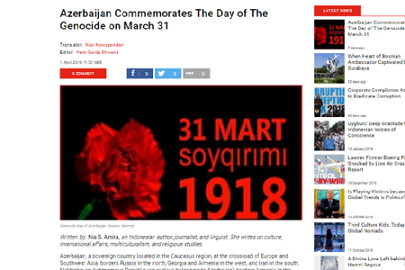 İndoneziyanın “Tempo” jurnalı azərbaycanlıların soyqırımına dair geniş məqalə dərc edib