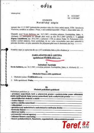 1 saylı notariat kontorunun xüsusi notariusu cənab Famil Sabitov Avropanın iki ölkəsində daşınmaz əmlak şirkətləri açıb