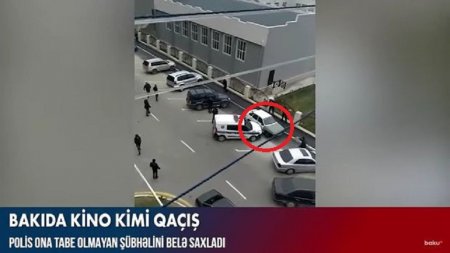 Bakıda polis qaçan şəxsə atəş açdı – Film kimi hadisə...
