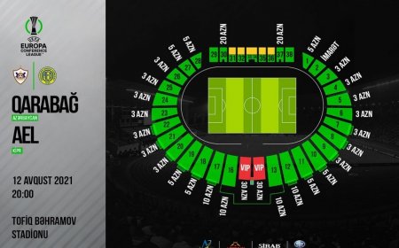 "Qarabağ" - AEL matçının biletləri satışa çıxarılır