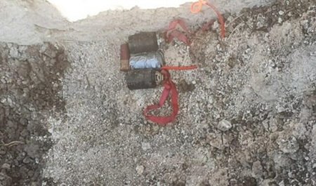 Polis Hadrutda əməliyyat keçirdi: bomba tapıldı - Foto