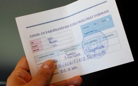 Bakıda 9 min manatlıq saxta COVID-19 pasportu satan şəxslər saxlanıldı