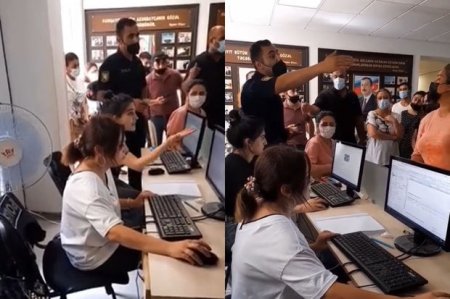 Maska taxmayan poliklinika işçisi işdən çıxarıldı - VİDEO