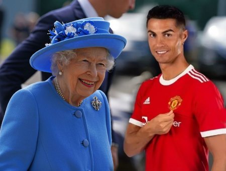 Kraliça Kriştiano Ronaldodan imzalı formasını istədi, tarixə düşdü - FOTO