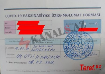 Yevlaxda saxta COVİD-19 pasportu satılır – FOTOFAKT