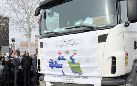 İran-Azərbaycan-Gürcüstan nəqliyyat dəhlizinin açılış mərasimi oldu