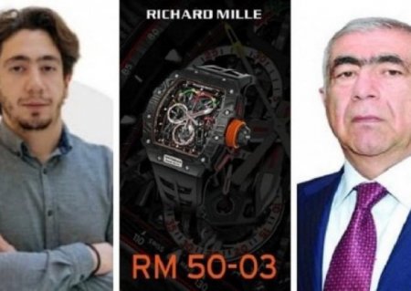 Saleh Məmmədovun oğlu ilə eyni marka saat taxan məşhur görün kimdir - 425 min manat (FOTO)