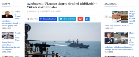 Azərbaycan-Ukrayna ticarət əlaqələri təhlükədə? – Yüksək riskli zonalar
