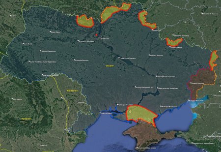 Rusiyanın bu gün işğal etdiyi Ukrayna əraziləri – XƏRİTƏ
