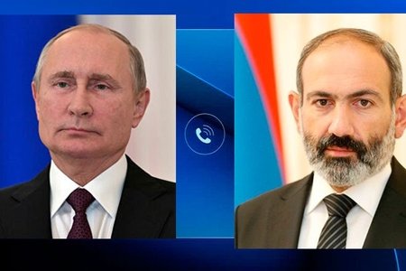 Paşinyan və Putin telefonla danışıb: Türkiyə, Qarabağ və Nikolun Rusiya səfəri müzakirə olunub