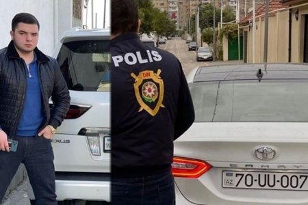 İş adamı Yaşar Cabbarovun övladları saxta nömrəli avtomobil sürür, polis formasında gəzir - FOTOFAKT