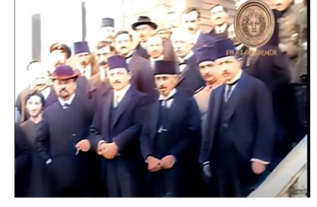 Rəsulzadə və AXC rəsmiləri 1918-ci il Trabzon konfransında — 104 il əvvəl çəkilmiş nadir KİNOXRONİKA