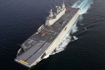 Türkiyənin ən böyük hərbi gəmisinin sınaqları keçirilir
