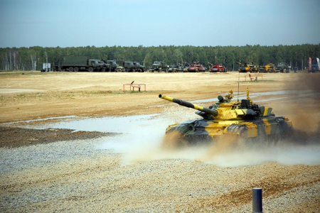 Hərbçilərimiz “Tank biatlonu” müsabiqəsində yarımfinala yüksəldi — FOTOLAR