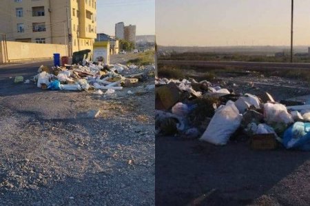 Zibillik içində batan Xırdalan – FOTO/VİDEO