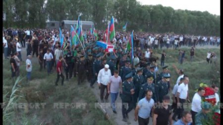 Saatlıda şəhid hərbi qulluqçu torpağa tapşırılıb.