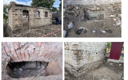 Şəkinin “Yuxarı Baş” Milli Tarix-Memarlıq Qoruğunda insan skeletləri aşkarlanıb