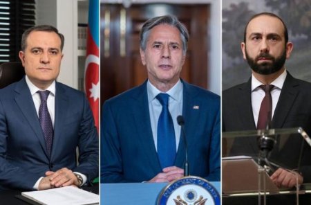 Ceyhun Bayramov üçtərəfli görüş üçün Vaşinqtona getdi