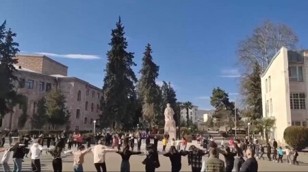 Ermənilər Xocavənddə yallı gedir: Yenə dərs çıxarmayıblar - VİDEO