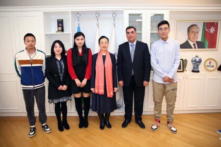 Çinin Azərbaycandakı səfiri SOCAR-ın Bakı Ali Neft Məktəbində