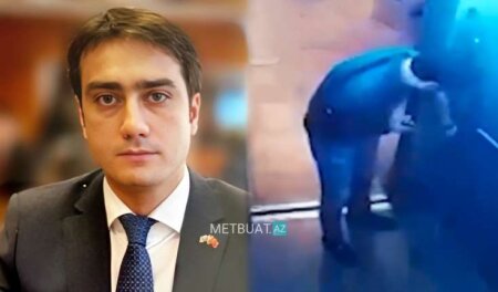 Bakıda liftə zərər vuran vəzifəli şəxs imiş - VİDEO