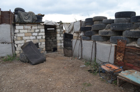 Separatçıların tərk edilmiş döyüş mövqeyi - FOTO/VİDEO