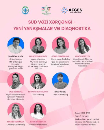 AFGEN mərkəzindən Süd vəzi xərçəngi mövzusunda ödənişsiz konfrans