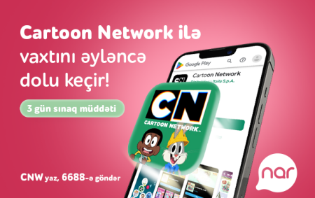 “Nar” yüksək keyfiyyətli “Cartoon Network” oyunlarına giriş imkanı təqdim edir