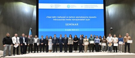 Media nümayəndələri üçün “Yaşıl iqlim maliyyəsi və karbon qiymətqoyma siyasəti” mövzusunda seminar keçirilib