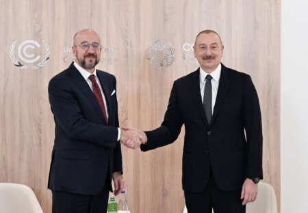 Prezident İlham Əliyev Şarl Mişellə görüşdü - FOTO - YENİLƏNDİ