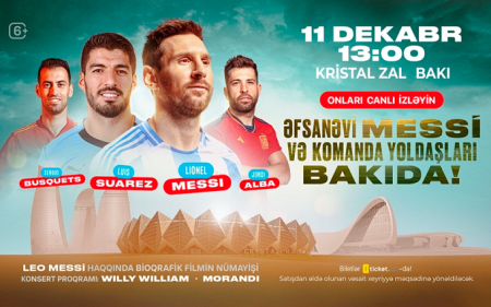 Messi və komanda yoldaşlarının Bakı tədbirinə görün nə qədər bilet satıldı