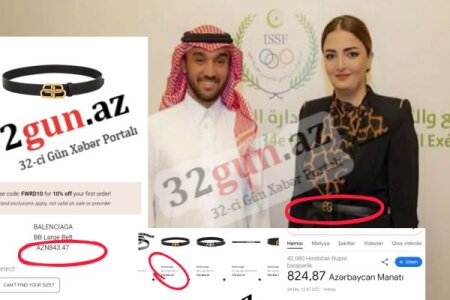 Millət vəkili Könül Nurullayevanın bahalı aksesuarı diqqət çəkib - Brend "Balensiaga" / FOTO