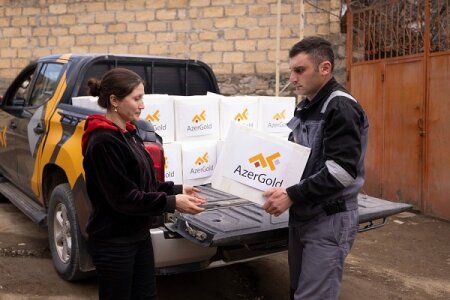 “AzerGold” Daşkəsən sakinlərinə Ramazan sovqatları təqdim edib