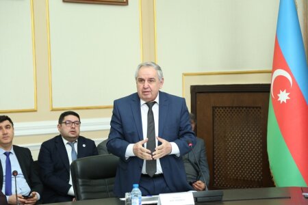 AMEA-da tanınmış riyaziyyatçı alim Kamal Soltanovla görüş keçirilib