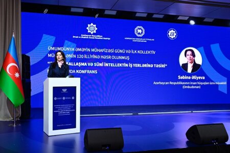 Ombudsman “Rəqəmsallaşma və süni intellektin iş yerlərinə təsiri” mövzusunda keçirilən konfransda iştirak edib