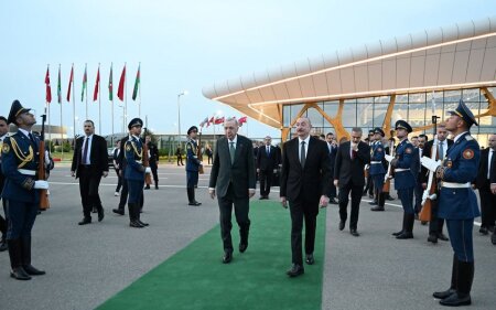 Rəcəb Tayyib Ərdoğanın Azərbaycana səfəri başa çatdı (FOTO)