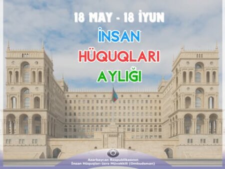 Azərbaycan Respublikasının  İnsan Hüquqları üzrə Müvəkkilinin (Ombudsmanın)  “İnsan Hüquqları Aylığı”nın elan olunması ilə bağlı müraciəti