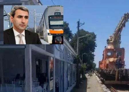 Lənkəranda dəmir yolu xəttin bir addımlığında restorana hansı məmur icazə verib?-Video