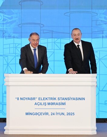 İlham Əliyev Mingəçevirdə “8 Noyabr” Elektrik Stansiyasının açılışında iştirak edib - YENİLƏNİB-2