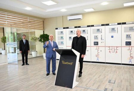 Prezident “Yevlax” qovşaq yarımstansiyasının, Regional Təlim-Tədris və Laboratoriya Mərkəzinin açılışında  olub - FOTOLAR